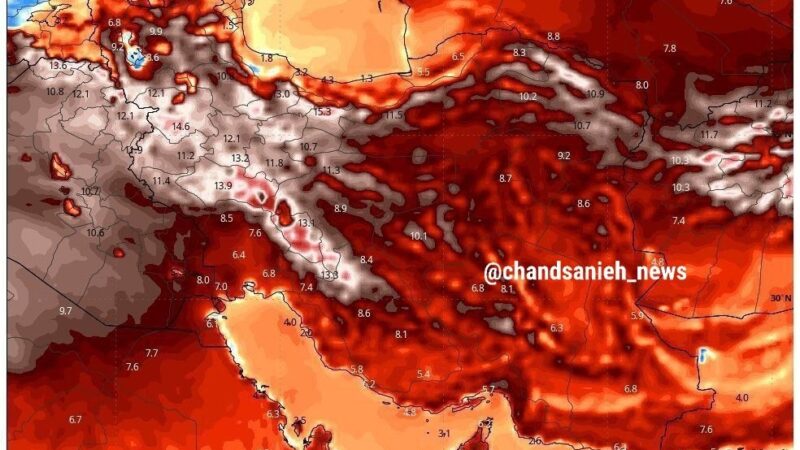 افزایش عجیب دما در نیمه غربی ایران برای هفته پایانی بهمن و اوایل اسفند