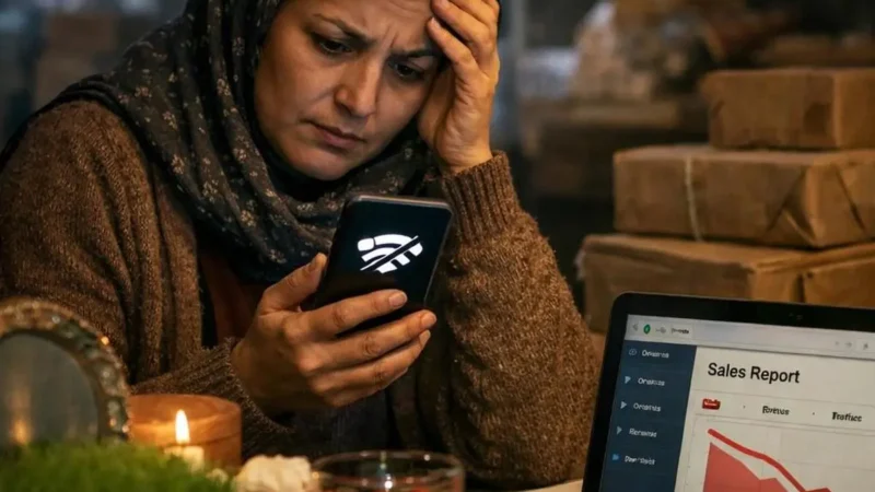 سقوط فروش آنلاین در شب عید؛ اینترنت چگونه نبض بازار را کند کرد؟