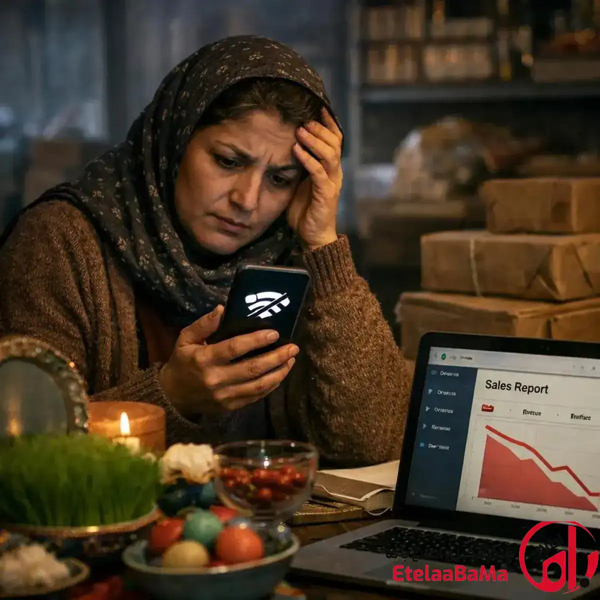 سقوط فروش آنلاین در شب عید؛ اینترنت چگونه نبض بازار را کند کرد؟