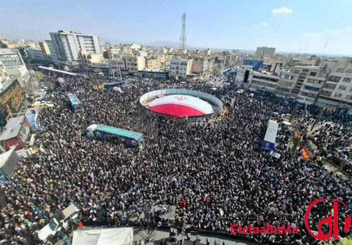 تشییع پرشور و حماسه شهیدان لاریجانی، سلیمانی و شهدای ناو دنا
