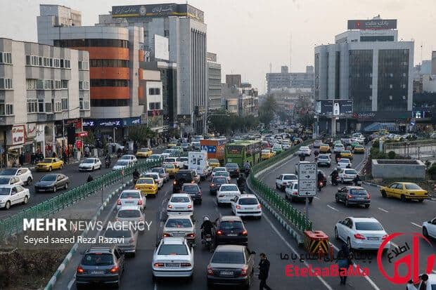 وضعیت ترافیک معابر و بزرگراه های پایتخت در پانزدهمین روز از فروردین