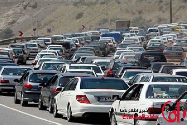 ترافیک سنگین در چالوس، هراز و مسیر رفت و برگشت آزادراه تهران–کرج