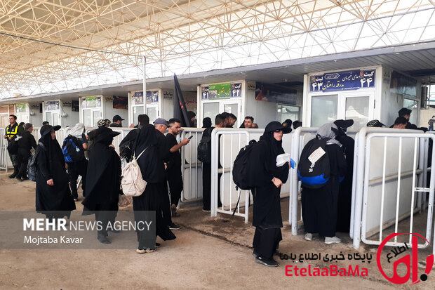 تداوم بازگشت زائران کربلا از مرز مهران