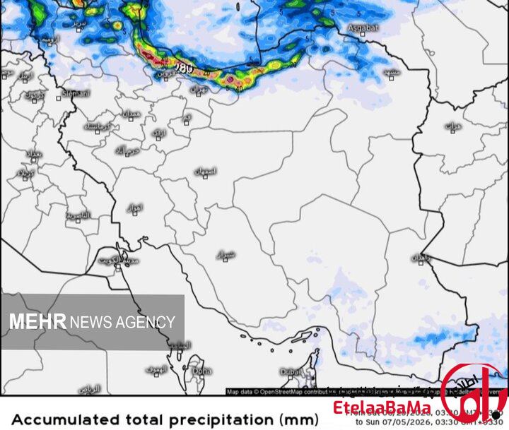 هشدار رگبار بارش‌های تابستانی در ۱۰ استان؛ کاهش دمای تهران از پنجشنبه