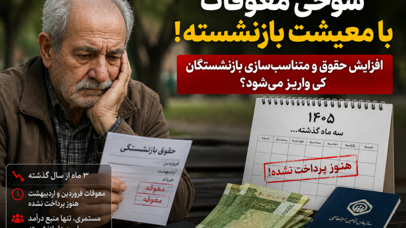 شوخی تلخ معوقات با سفره بازنشستگان؛ افزایش حقوق و متناسب‌سازی چه زمانی پرداخت می‌شود؟