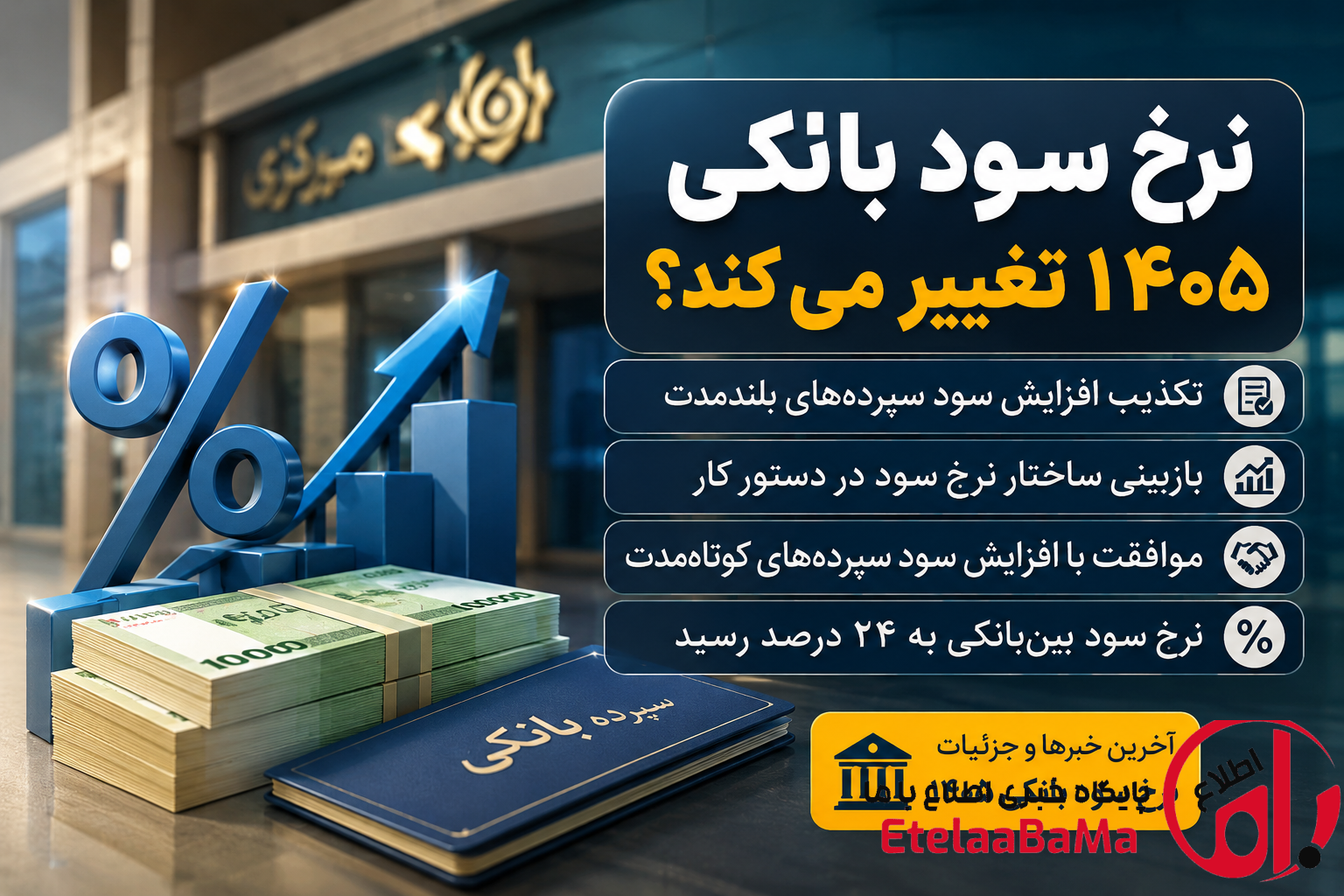 نرخ سود بانکی ۱۴۰۵ تغییر می‌کند؟ | آخرین تصمیم بانک مرکزی