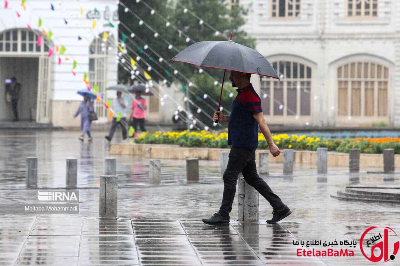 رگبار باران و رعدوبرق در ۱۰ استان