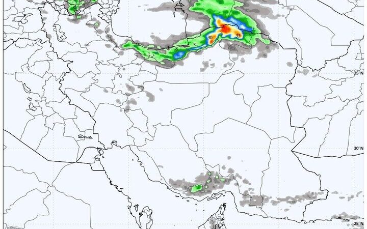 پیش‌بینی وضعیت جوی ۵ روز آینده؛ رگبار و رعدوبرق شدید در ۸ استان