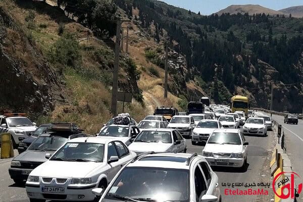 ترافیک سنگین در محور چالوس/ بارش پراکنده در گیلان و مازندران