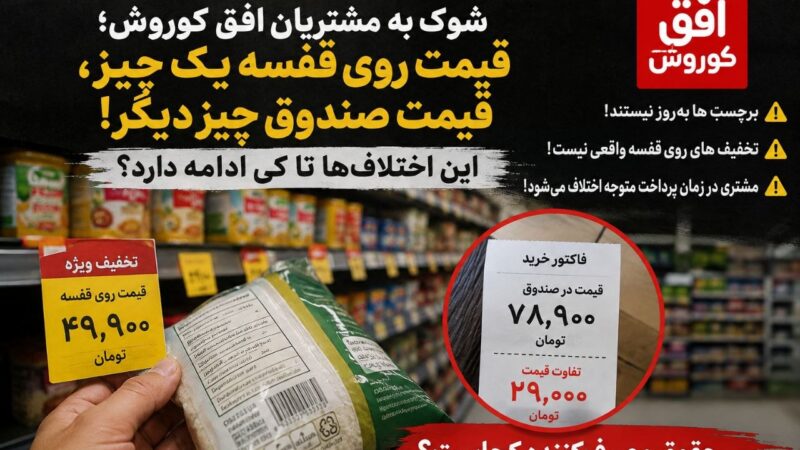 شوک به مشتریان افق کوروش؛ قیمت روی قفسه یک چیز، قیمت صندوق چیز دیگر! این اختلاف‌ها تا کی ادامه دارد؟
