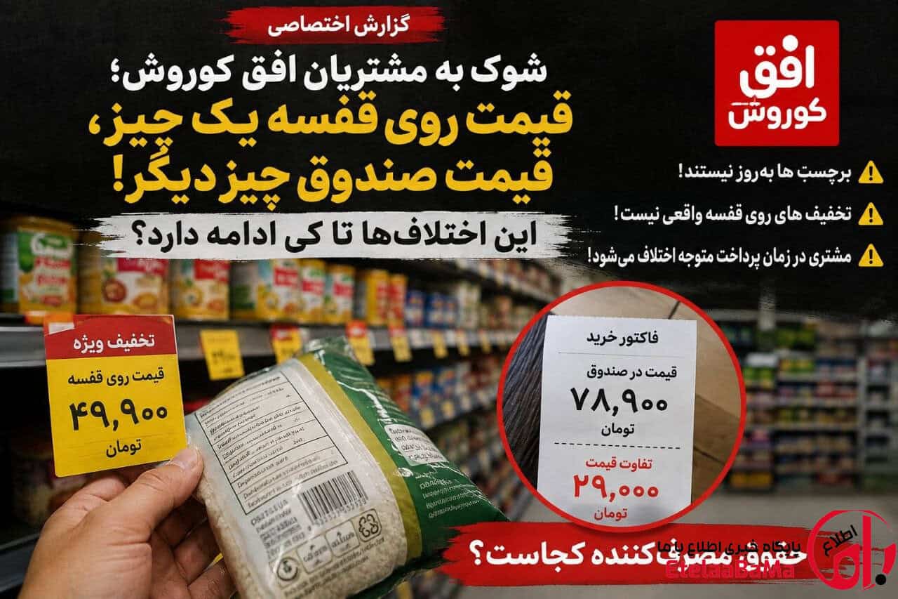 شوک به مشتریان افق کوروش؛ قیمت روی قفسه یک چیز، قیمت صندوق چیز دیگر! این اختلاف‌ها تا کی ادامه دارد؟