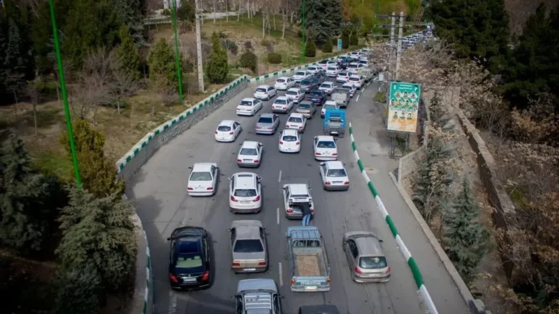 وضعیت ترافیک در جاده چالوس؛ جاده‌های اربعین بدون گره