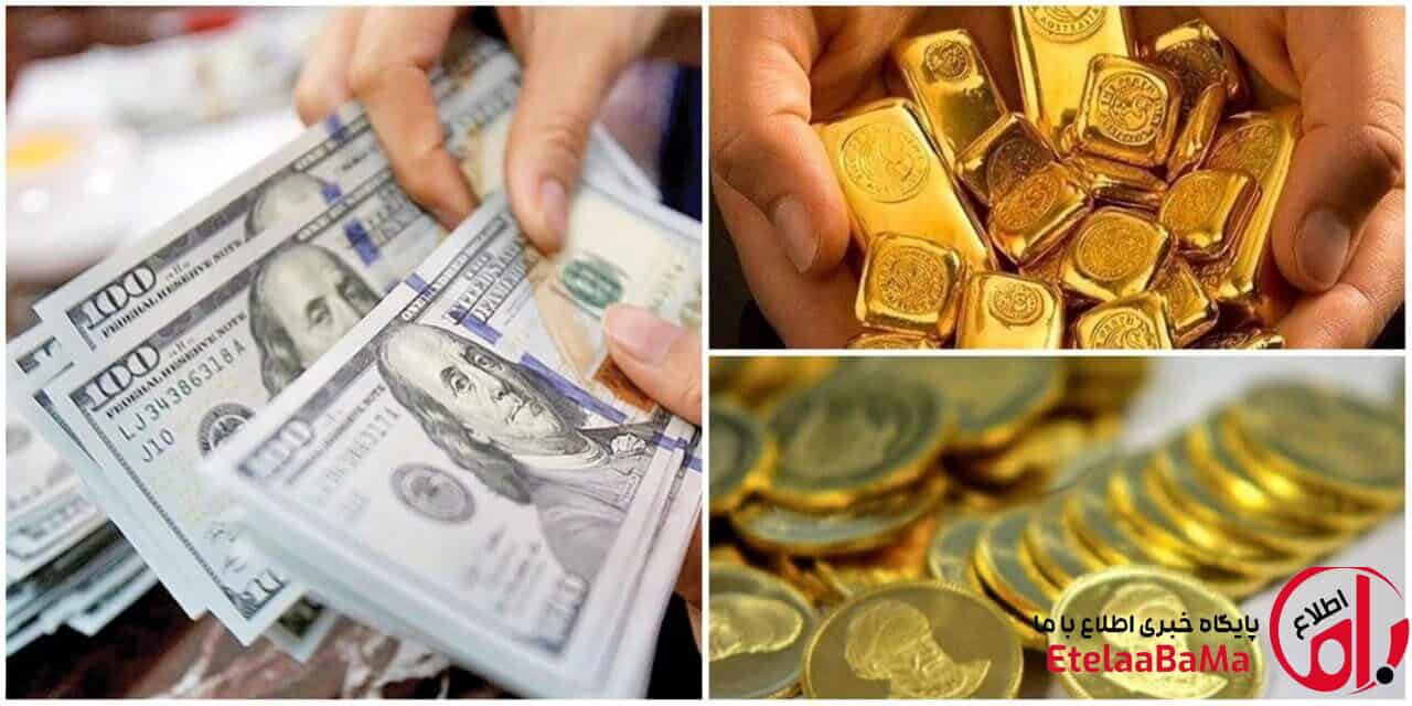 عقب‌نشینی طلا و سکه در اولین روز هفته | دلار حواله‌ای صعود کرد