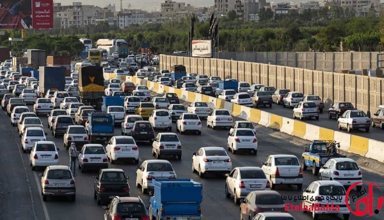 ترافیک سنگین در محور چالوس و آزادراه قزوین–کرج